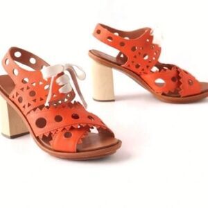 orange heels